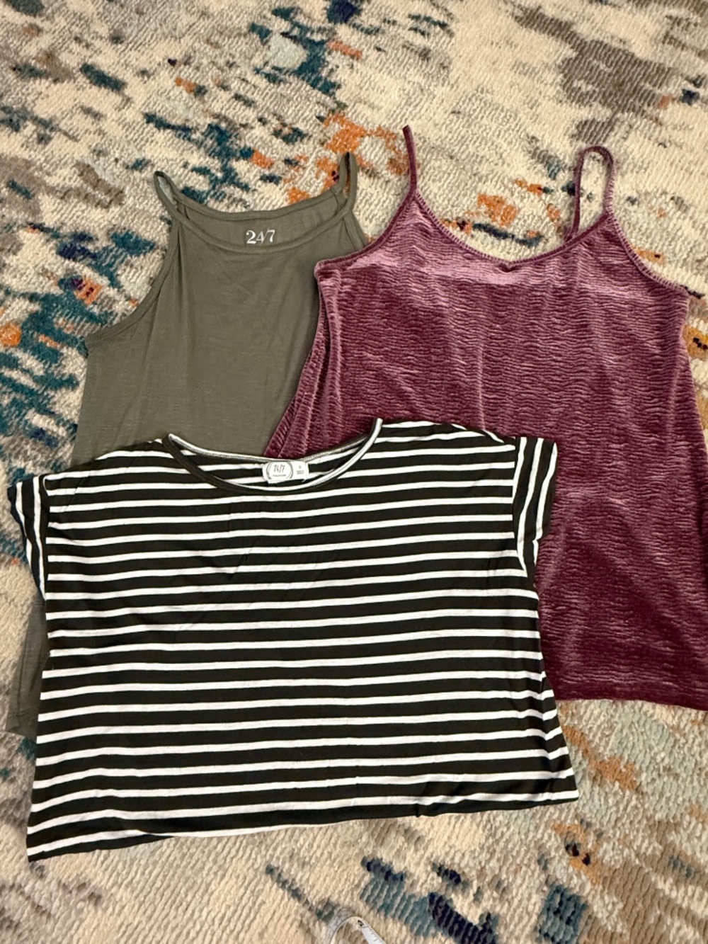 Lot of 3 Maurices short sleeve sleeveless tops size small womens casual clothes